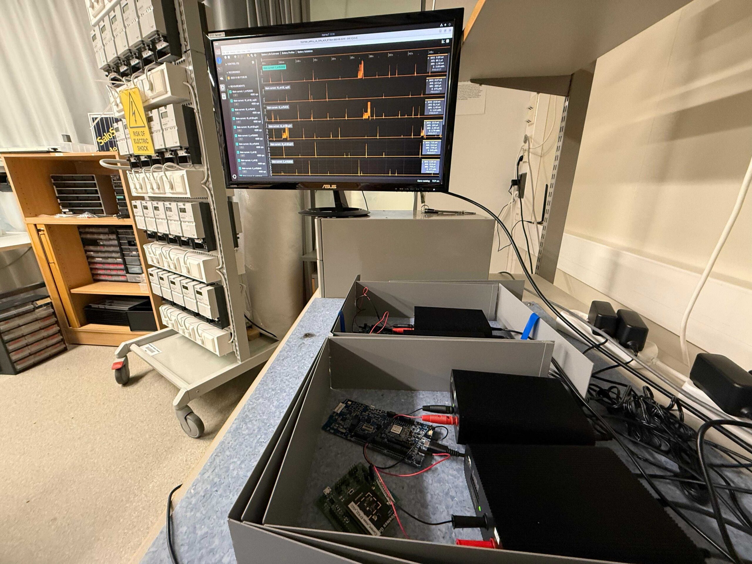 Otii power measurements in CI set up at Wirepas.
